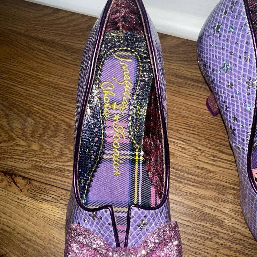 NEW Irregular Choice Dazzle Razzle Lilac Haze Euro 38 US Size 7 Heels Handmade - Picture 5 of 8